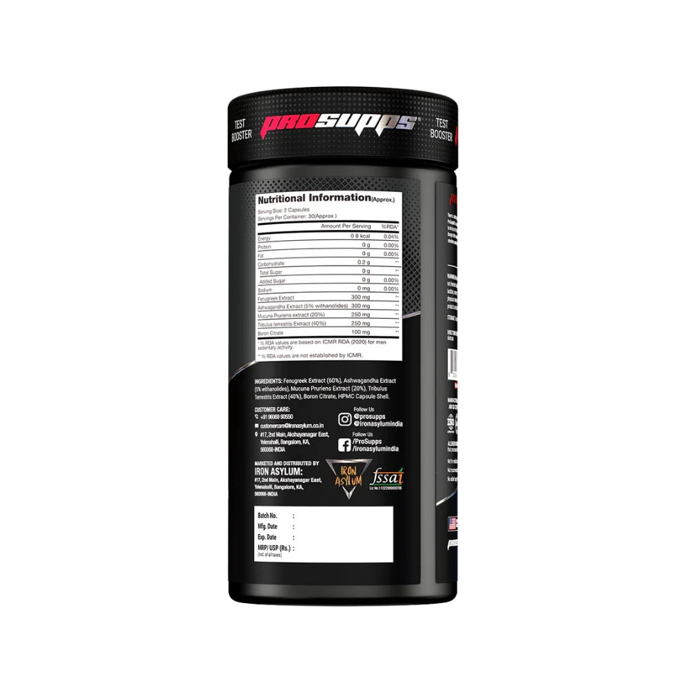 prosupps test surge nutritional information
