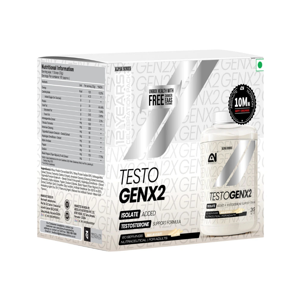absolute nutrition testogenx2 malai kulfi