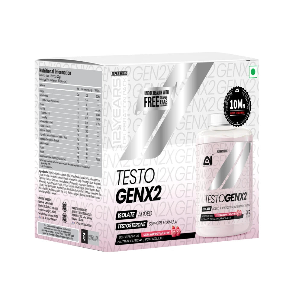 absolute nutrition testogenx2 strawberry muffin