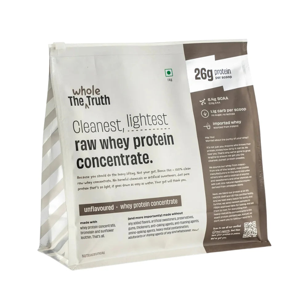 the whole truth raw whey protein concentrate unflavoured