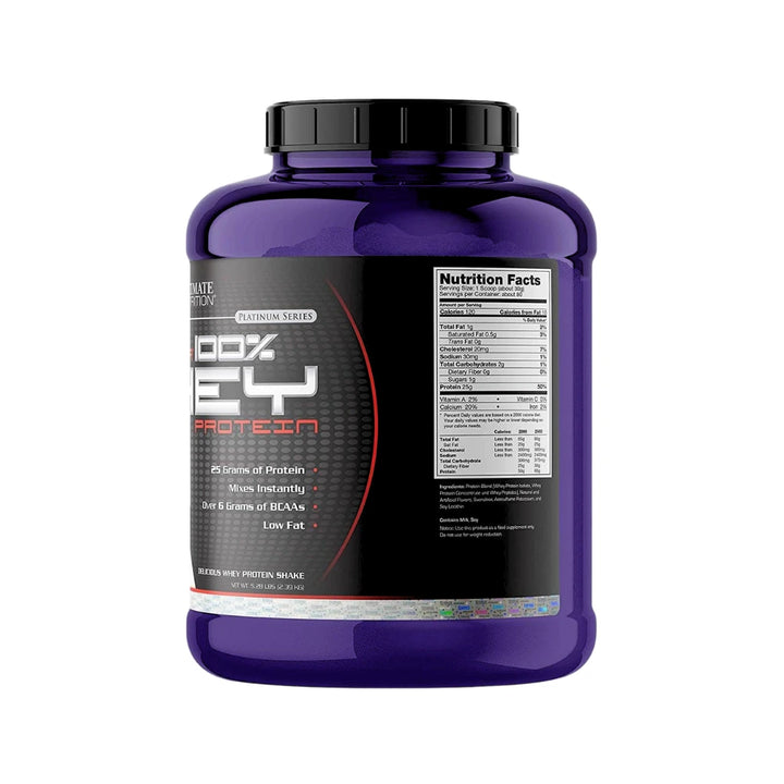 Ultimate Nutrition ProStar Whey Protein Nutritional Information