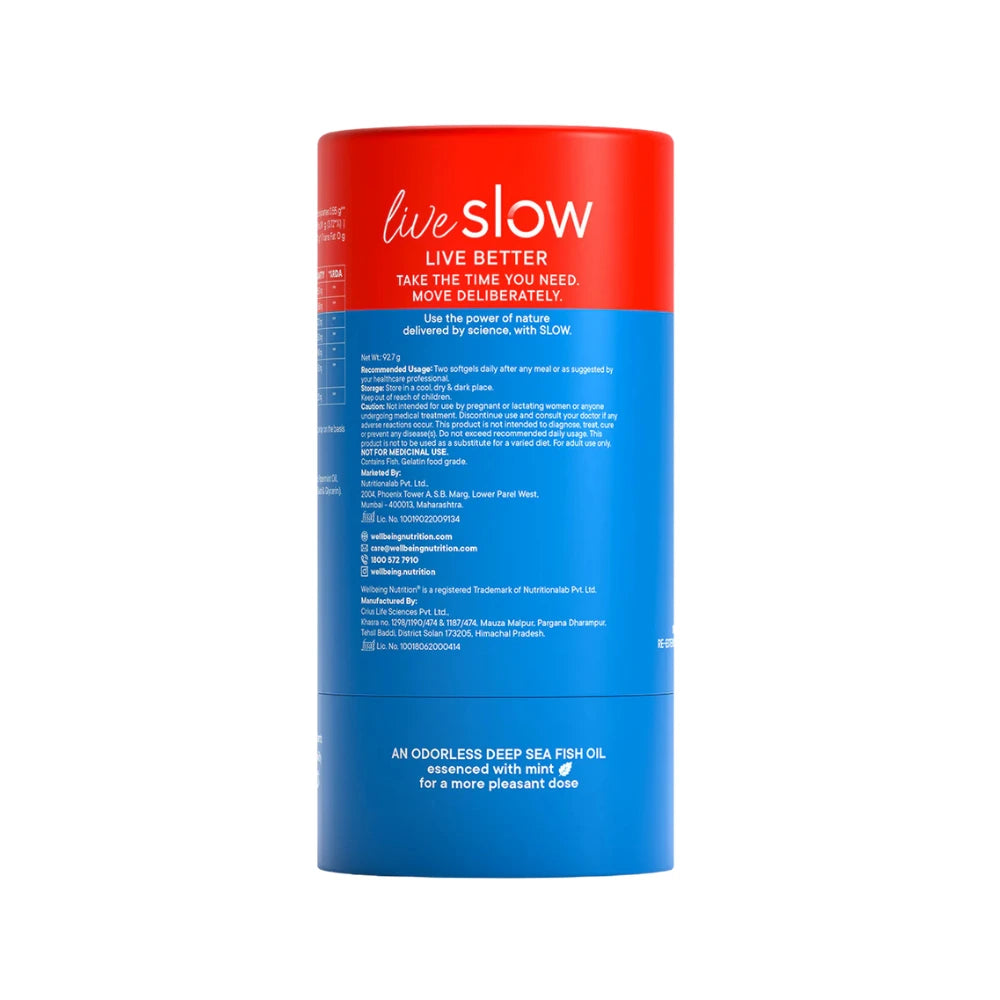 Wellbeing Nutrition Omega 3 Fish Oil 4x Strength