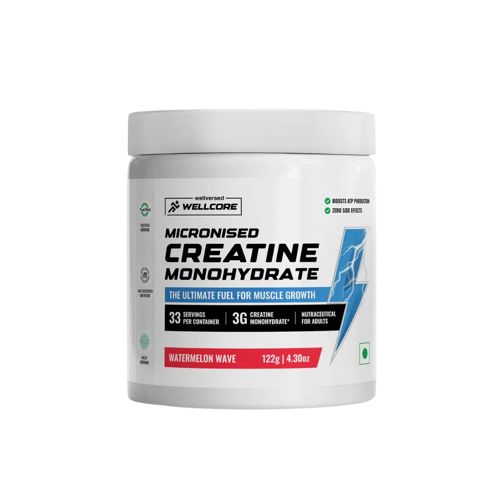 wellcore micronised creatine monohydrate watermelon wave 33 servings 