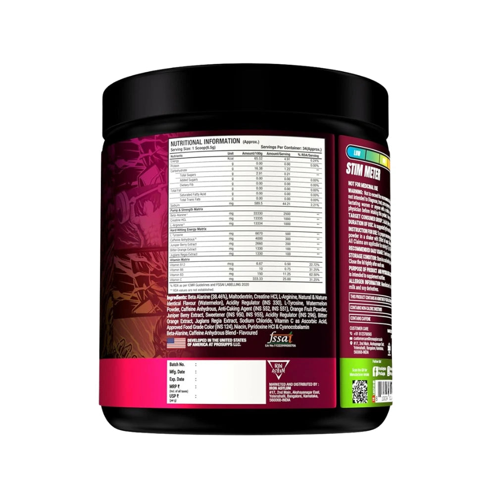 ProSupps Hyde Xtreme Pre-Workout (Imported)